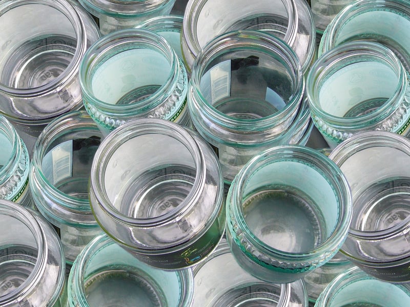 Glass Bottle Planter